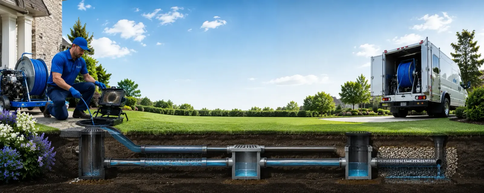 Outdoor drain cleaning information for Herminie, PA